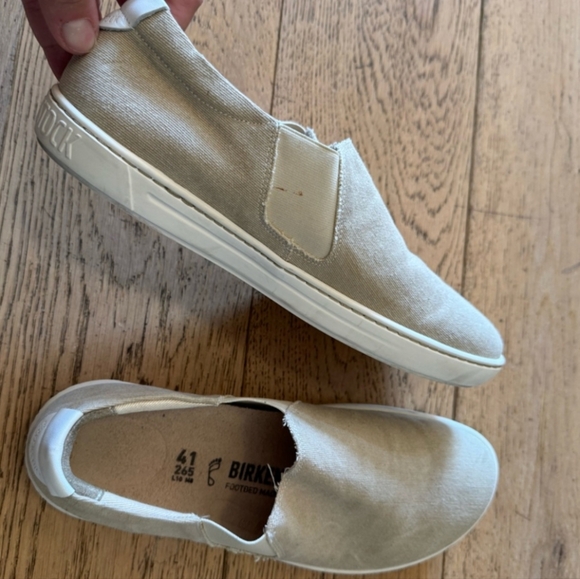 Birkenstock Barrie Canvas Slip On Sneakers Women’s Sz 41 - Picture 2 of 6